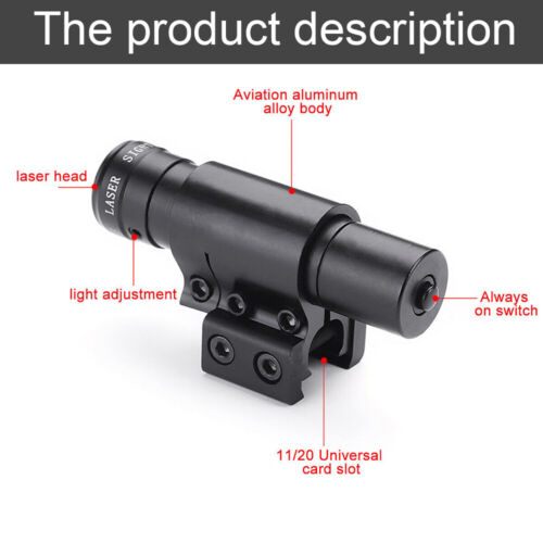 Green Red Dot Laser Sight for Pistol Archery Slingshot Laser fit 11mm/20mm Rail - Picture 4 of 14