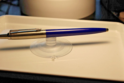 2 Parker Jotter Ball Pen Resin Barrel Stainless Steel Cap 1- Navy Blue &1- Black