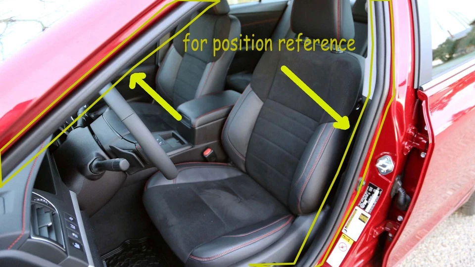 FOR BMW 3 318 318i 325 325i SEDAN INNER TRIM DOOR BODY SEAL RUBBER WEATHERSTRIP - Image 2 of 4