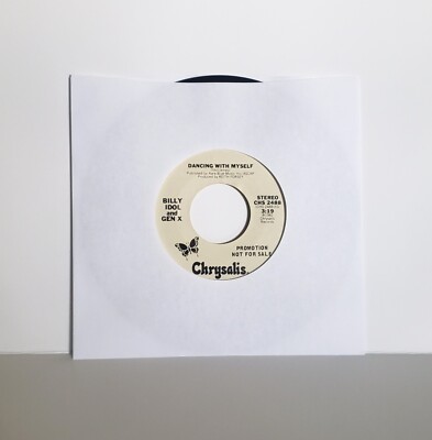 Billy Idol & Gen X Dancing With Myself Promo Double Sided 45 rpm Vinyl Records