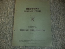 BEDFORD R/S TYPE SERVICE PARTS ENGINE AND CLUTCH, VAUXHALL MOTORS 1968 PS 230A-6