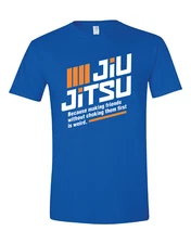 Premium Jiu Jitsu Ring Spun Cotton Shirt soft funny mma bjj jujitsu choke