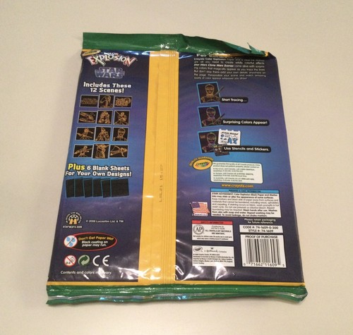 Crayola Star Wars Color Explosion Set Includes 18 Pages 10 Stencils 26 Stickers - Picture 3 of 3