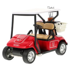 Realistic Golf Cart Model Decor Cake Decorations Red Accessories