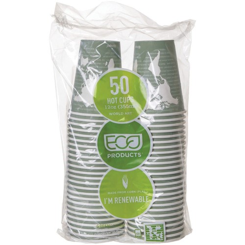 Eco-products Renewable Resource Hot Drink Cup - 12 Oz - 50/pack - Paper ...
