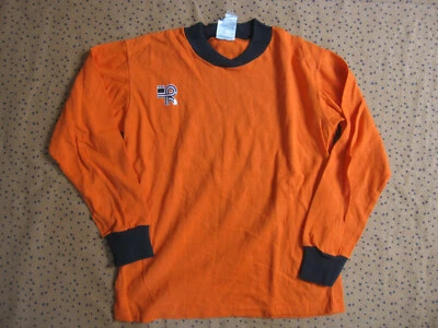 Maillot Kopa Orange Coton 80'S Heurtefeu Vintage Jersey Football - 150 / 12 ans - Photo 1/3