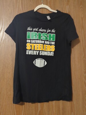 Irish/steelers t shirt xxl womens