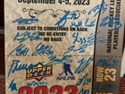 2023 UDA NHL Auto Rookie Showcase Signed Canvas Ticket -Connor Bedard, Carlsson. — photo 3