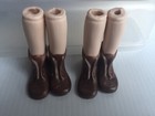 Porcelain Doll Parts Leg Boots Shoes 5 Pairs — photo 3