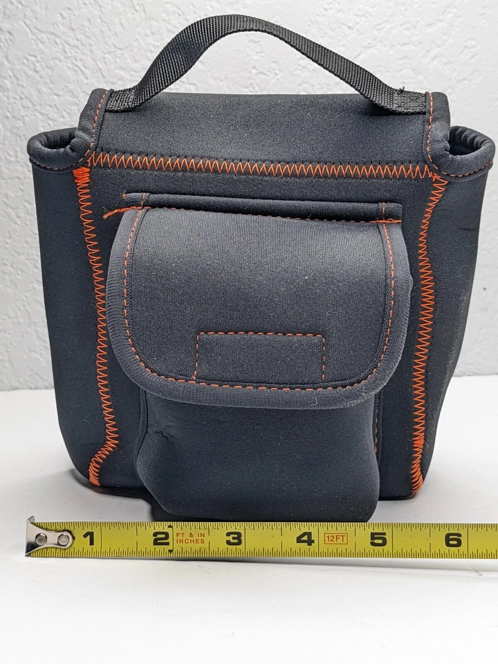 Bolsa mediana de neopreno KEH Premium para cámara con 2 bolsillos, asa - Soporta 6 x 3 x 6" H Foto 4 de 4