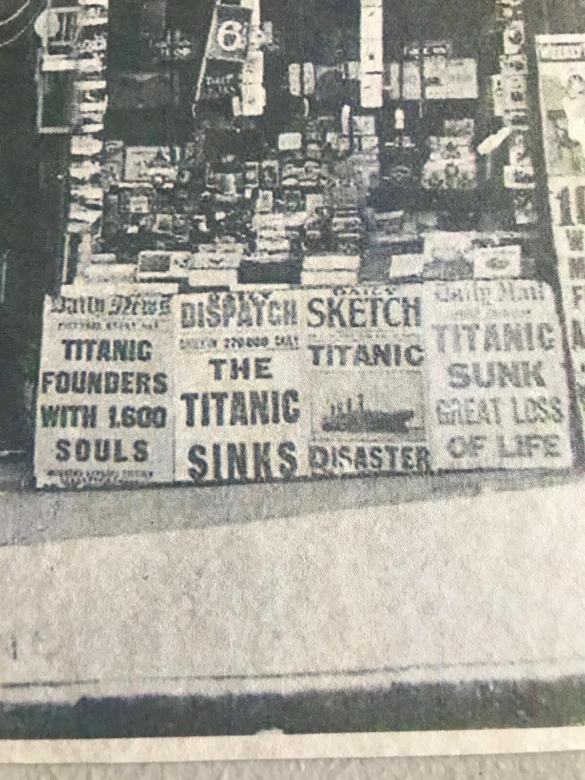 RMS TITANIC, PENNY LANE SHOPPE KEEPER LIVERPOOL, TITANIC SINKS RP 1912