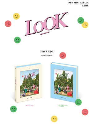 1P] Apink LOOK 9th Mini Album Genuine Photo Card CD K-pop Book