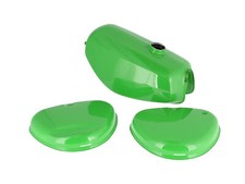 Set: Tank + Seitendeckel Enduro, Hellgrün RAL 6018 - für Simson S51E, S70E