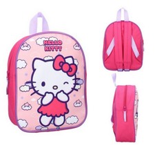 Hello Kitty - Rucksack Pink Ribbon - Kita Sport Freizeit Kinder 29cm NEU