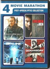 WATERWORLD - CHILDREN OF MEN - SKYLINE - DOOMSDAY (DVD 2016) 4-Post-Apocalyptic