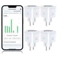 Eightree Wlan Smart Steckdose 5Ghz 16A Mit Strommessung 4Er Set