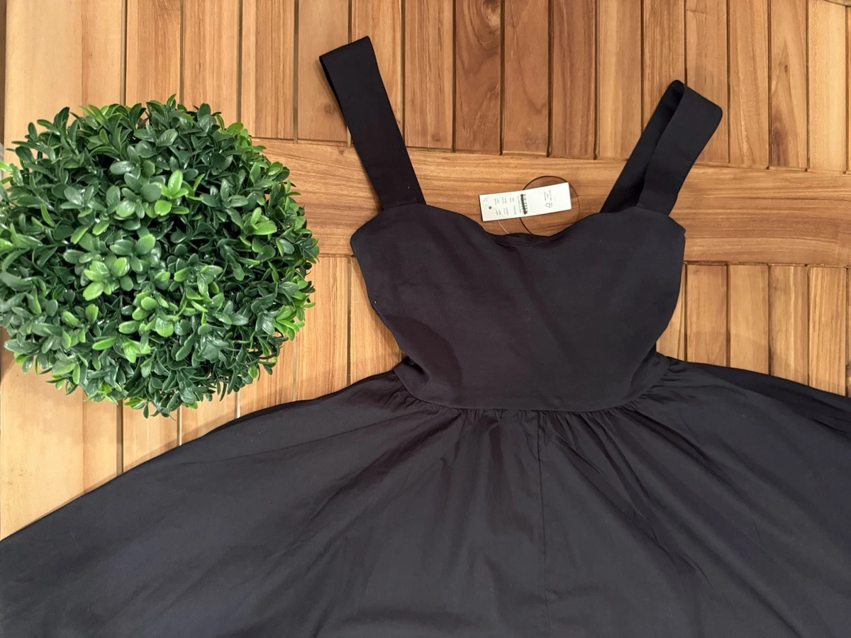 black plus size black tie dress Baltic Born Women's Indie Back Tie Dress - Black