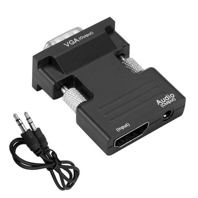 HDMI-kompatibel zu VGA Adapter Für PC Laptop TV Box Projektor HD 1080P HDMI-komp