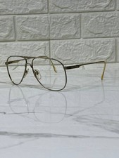 Vintage Alfa Romeo 49-4903 Aviator Eyeglass Frame Italy Gold 140mm   No Lenses