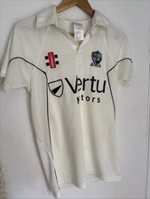 Vertu Motors Yorkshire Cricket College White Polo Shirt Top 46cm Pit To Pit
