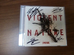 I PREVAIL SIGNED CD VIOLENT NATURE FULL BAND AUTOGRAPHED NEW ROCK WOW!!!