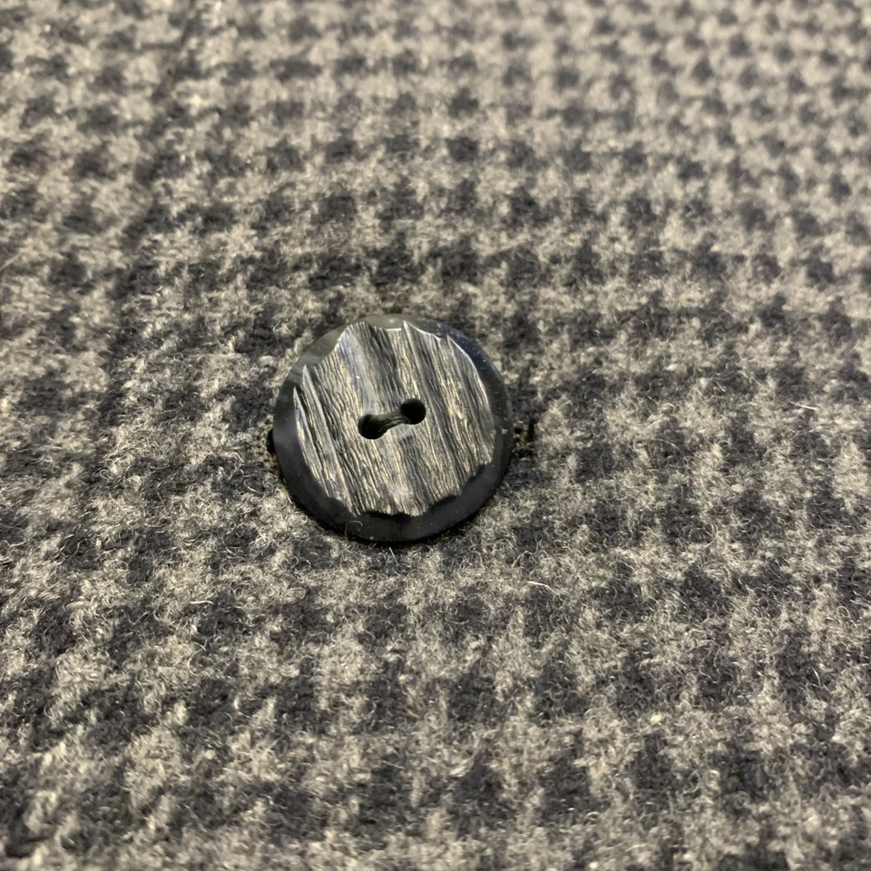 VTG Woronaco Wool Coat Cut Marble Buttons 46L Trench Heavy! - Image 3 of 4