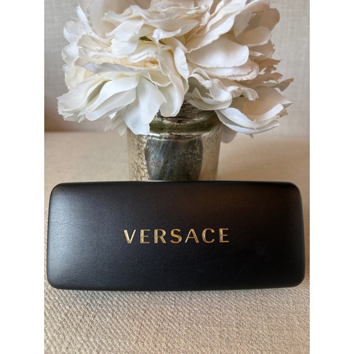 Versace Eyeglasses Hard Case Black With Gold Logo Versace VE1264 Black/Gold Eyeglasses | Includes FREE Rx Lenses main image 2