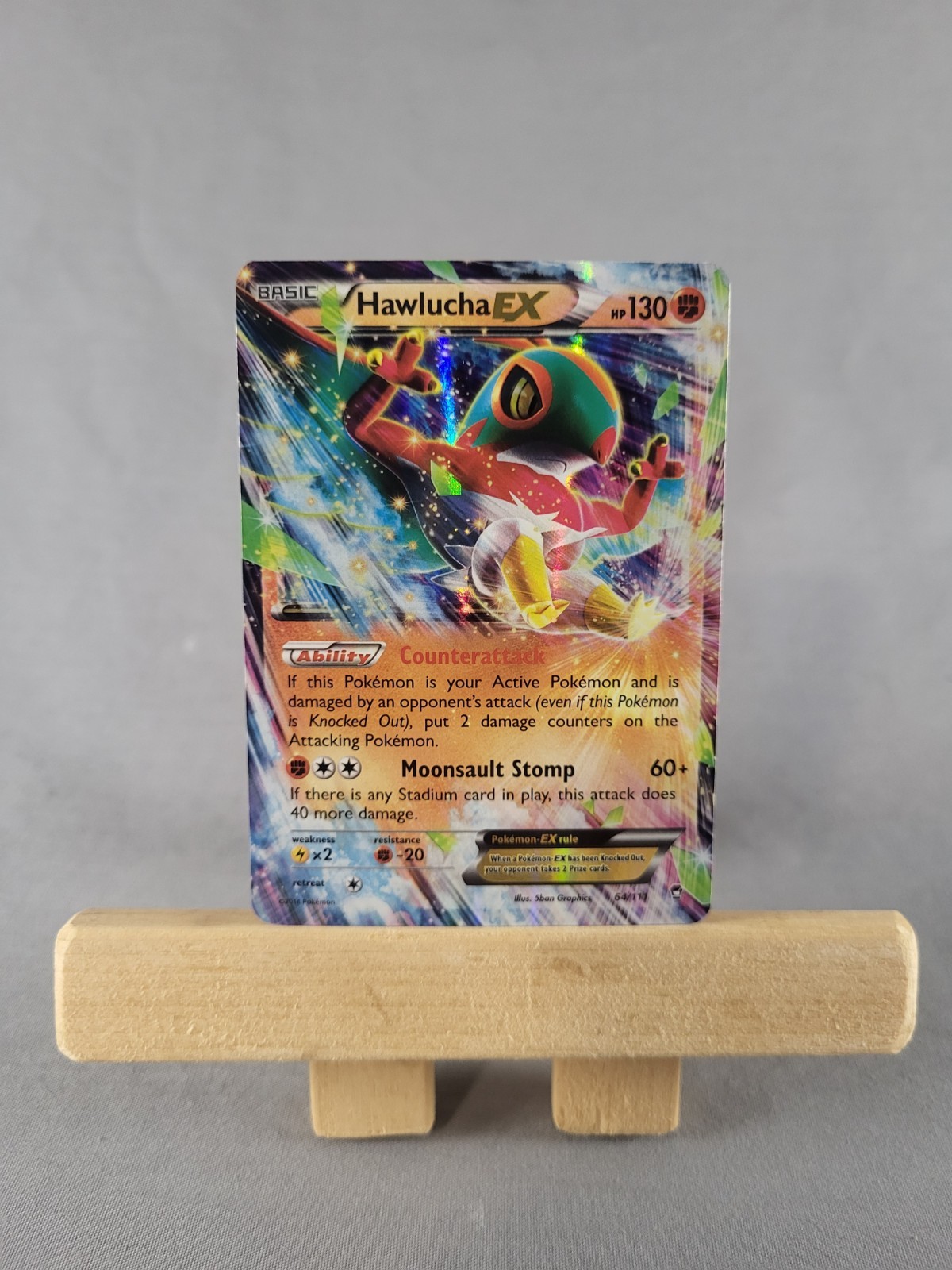 Hawlucha EX - 64/111 - Furious Fists - Holo Rare - LP