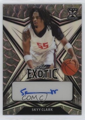 2022-23 Leaf Exotic Fish Prismatic 1/2 Skyy Clark #BA-SC3 Auto 0u66