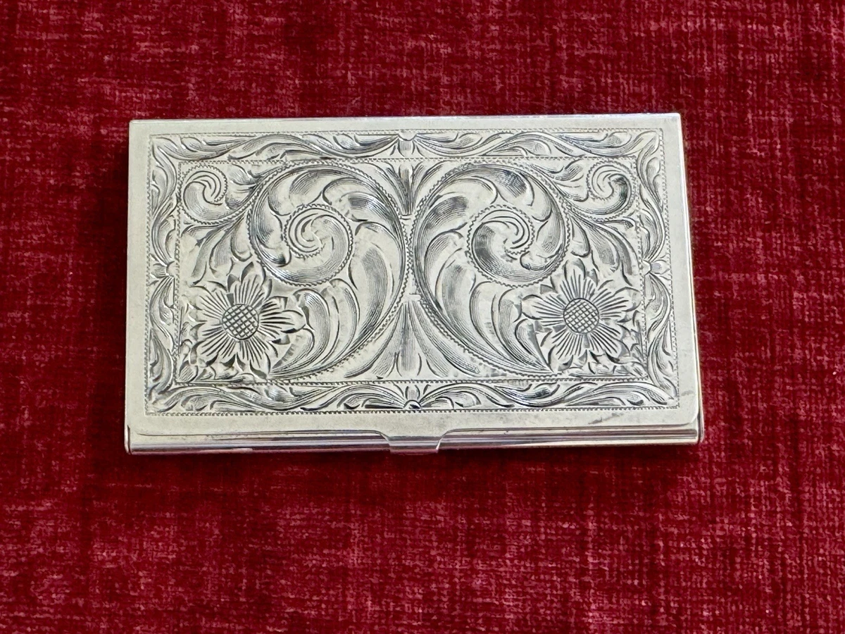 ヴィンテージ　925スターリングシルバー　カードホルダー　B Antique US Sterling Silver Card Cases for sale | eBay