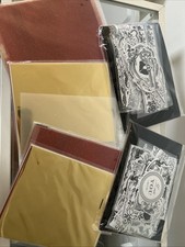 Anna Griffin Misc Lot Foils Glitter Sheets Toner Printed Die cut Embellishments