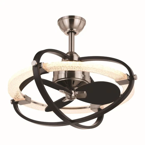Galileo 1-Light Ceiling Fan in Contemporary and Globe Style 19.75 Inches Tall - Picture 1 of 10