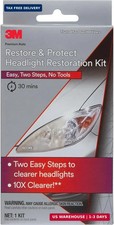 3m Auto Restore And Protect Headlight Restoration Kit Use On Plastic Lenses He