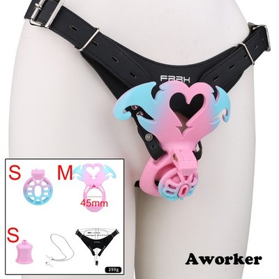 New Wearable Ventilate Chastity Cage Loyalty Locks CB Lock Cages for Men Sissy 