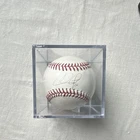 Chase Utley Signed Official MLB Baseball with Display Case