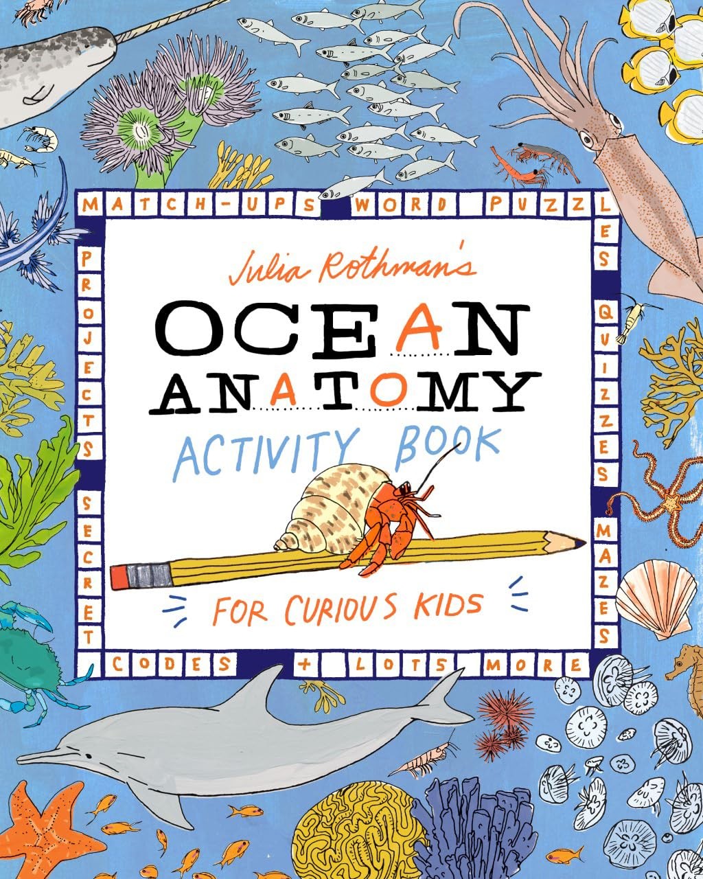 Julia Rothman's Ocean Anatomy Activity Book: Match-Ups, Word Puzzles, Quizzes, - Image 4