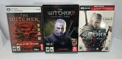 The Witcher Game Series Witcher 1,2,3 Trilogy Good Condition
