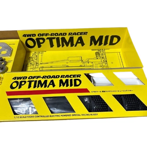 Kyosho Optima Mid 1/10 4WD Electric RC Racing Buggy Off-Road Unused Japan - Image 3 of 4