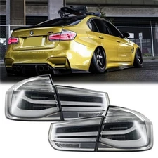 Full LED Tail Light Clear Lens for 2012-2018 BMW M3 F30 F35 F80 Rear Light LH+RH