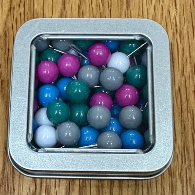 80 x 8 mm Kartenstecknadeln mit rundem Kopf ~ Kork/Notiztafel Heftklammern 
