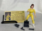 TMNT April O'Neil Figure 1988 Playmates Blue Stripe Teenage Mutant Ninja Turtles
