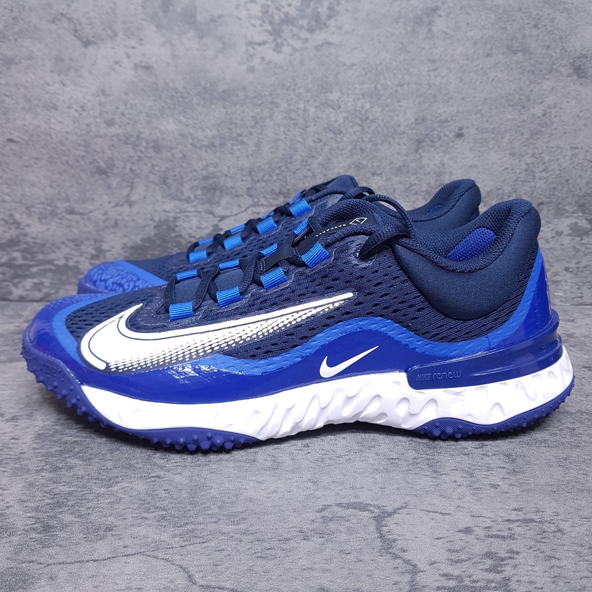 NIKE Alpha Huarache Elite 4 Turf Baseball Shoes Mens 11.5 Blue