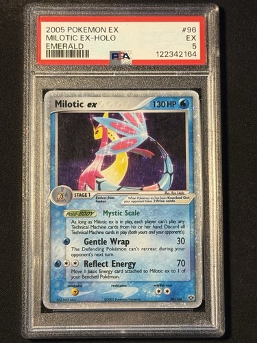 2005 Ex Emerald Milotic ex-holo 96/106 PSA 5
