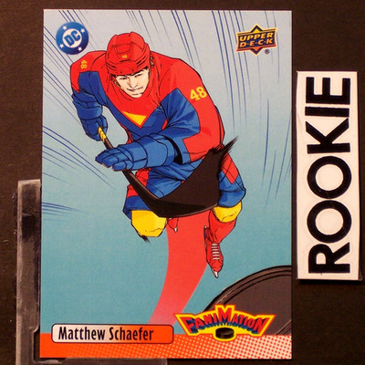 MATTHEW SCHAEFER 2025 Upper Deck DC Hockey Fanimation (c #FN5 ROOKIE PHENOM