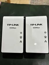 TP-Link AV500 Mini Powerline Adapter, TL-PA411, 500Mbps, Black and White X 2