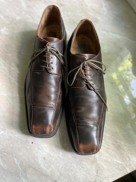 Men Bugatti Heels Brown Leather 46 #6C0A