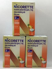Nicorette 2mg Nicotine Gum Fruit Chill 100 Ct CHOOSE QUANTITY EXP 5/27