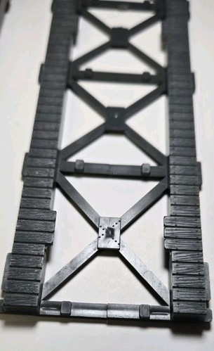Lot Of 2 Life-Like Blinking Train Truss Bridge 9" w/Original Paperwork. - Picture 2 of 3