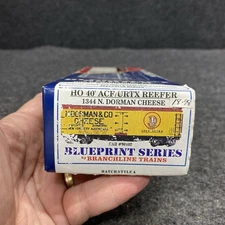 Branch line Trains 1344 ACF/URTX Reefer Dorman Cheese Open Box NOS (BR101225-20)