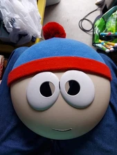 Stan Half Face Mask - South Park Costume Halloweeen Used 